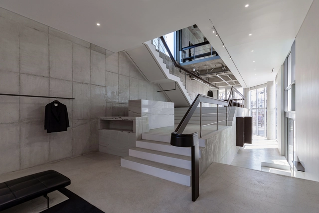 Facade Pattern H tower / Workment - Showroom