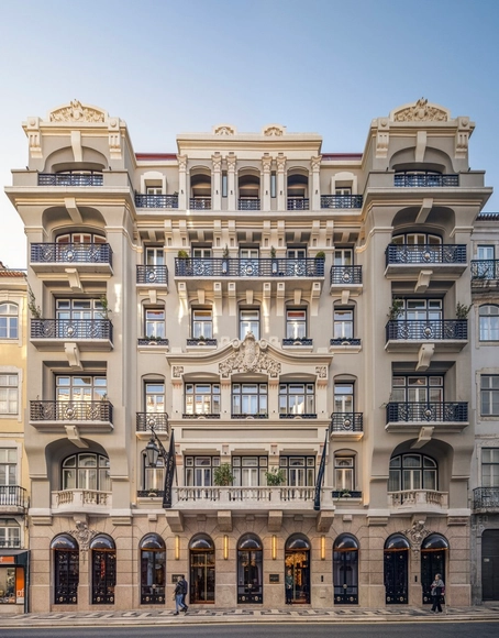 Art Legacy Hotel / Rebelo Andrade - Exterior Photography, Hotels, Facade, Arch, Balcony, Arcade
