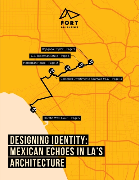 Designing Identity - Mexican Echoes in LA’s Architecture - Free Self Guided Architectural Trail Map - Featured Image