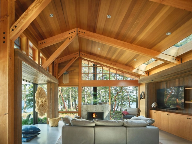 Casa Crane Island / Vandervort Architects - Fotografia de Interiores, Casas, Viga, Iluminação