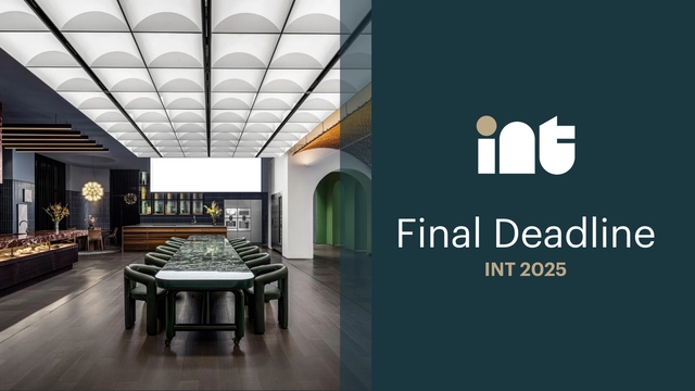 Final Days to Enter the 2025 INT Interior Design Awards - Featured Image