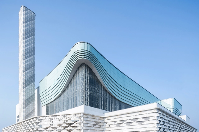 Wuhan Qianzishan Waste-to-Energy Power Plant / United Units Architects  - Exterior Photography, Industrial Architecture