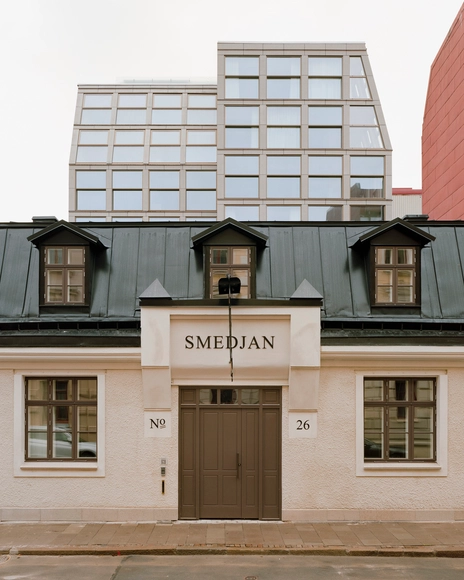 BRF Smedjan Courtyard Building and Gatehouse / Högberg Gillner Arkitektur - Interior Photography, Residential Architecture, Kitchen, Facade, Door