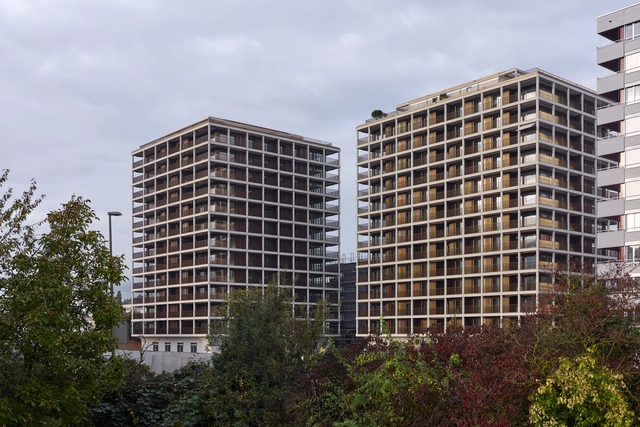 Edifícios Max Towers / Max Dudler - Fotografia de Exterior, Residencial, Balcão
