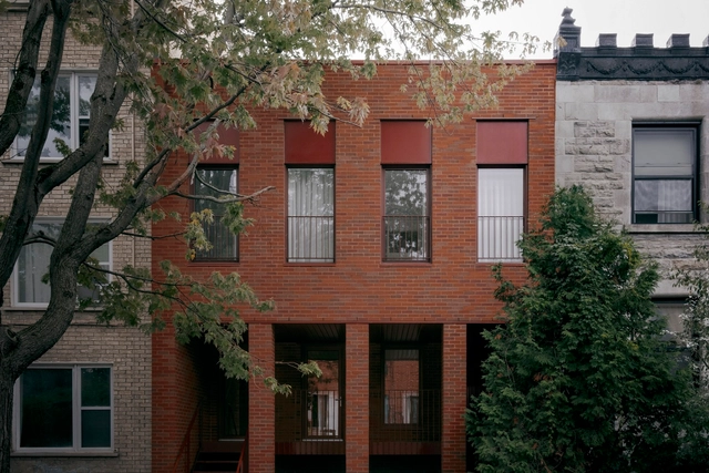 BINÔME Multi-residence / APPAREIL architecture - Exterior Photography, Apartments, Stairs, Door