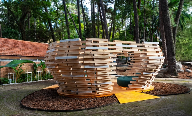 Ninho - Protótipo de Equipamento Bio-Urbano  / Atelier Marko Brajovic - Fotografia de Exterior, Pavilhão , Jardim
