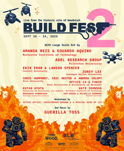 Bethel Woods Art and Architecture Festival 2025: Build Fest 2 – Peace Rises - Featured Image