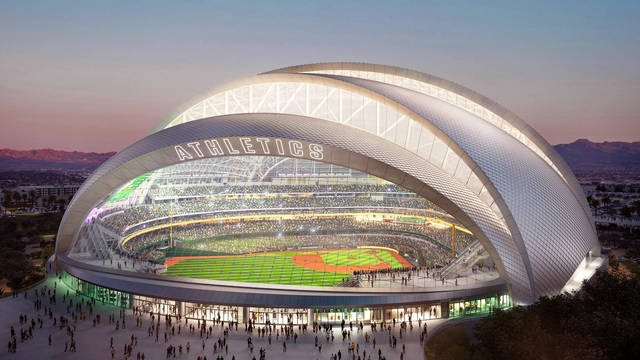 New Athletics Ballpark, Designed by BIG and HNTB, Breaks Ground in Las Vegas - Featured Image