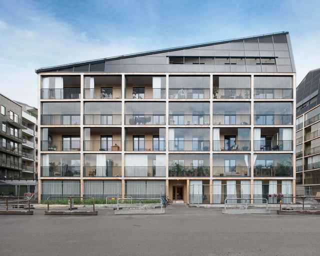 布罗法斯特公寓楼 / DinellJohansson - 建筑图, 居住建筑, 阳台
