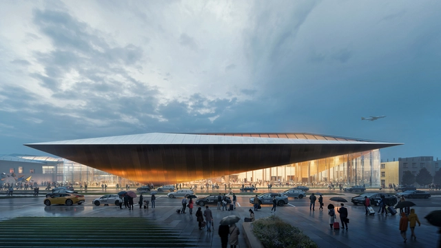 Zaha Hadid Architects Wins Competition for New Arrivals Terminal at Vilnius Airport, Lithuania - Featured Image
