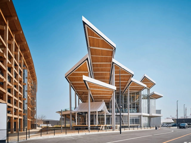 EXPO National Day Hall 'Ray Garden' / akihisa hirata architecture office - Exterior Photography, Pavilion, Beam