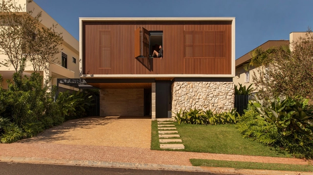 Casa H+L / Mariana Orsi Arquitetura + Design - Fotografia de Exterior, Casas, Aido, Balcão