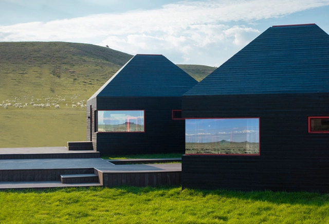 Volcán Ulanhada Pastizal Cósmico sin Calor Nuevo Campamento / Ger Atelier - Fotografía exterior, Alojamiento