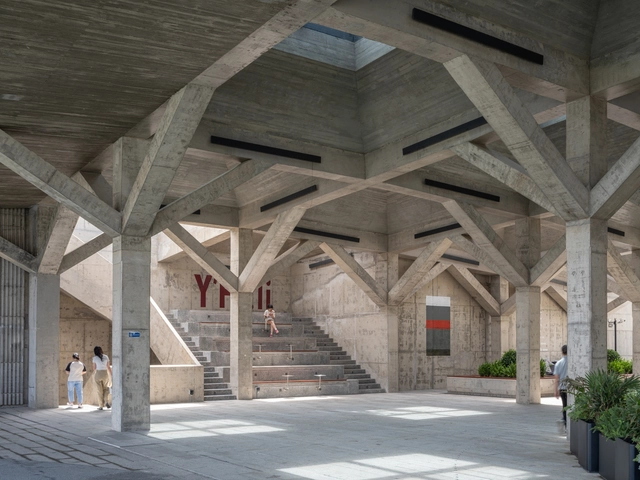 Píer 1 do Lago Dishui / TM Studio - Fotografia de Interiores, Arquitetura Industrial, Pilar, Viga