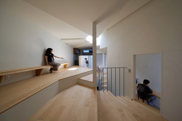西田边住宅 / FujiwaraMuro Architects - 室内图, 独立住宅, 楼梯