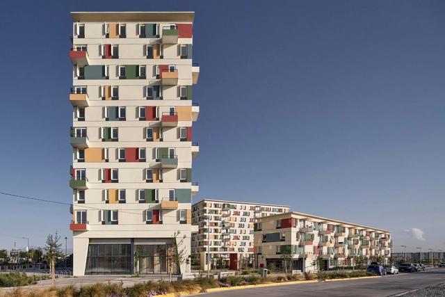 Complejo Residencial Mirador Laguna / Mobil Arquitectos + Álvaro Arancibia Arquitecto - Fotografía exterior, Apartamentos, Balcón