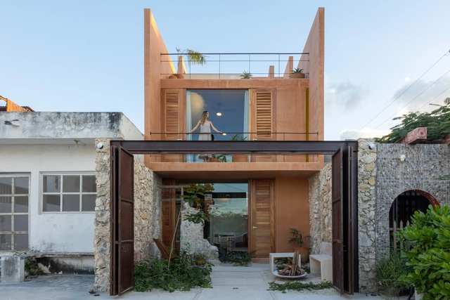 Casa Puerto / TACO taller de arquitectura contextual  - Fotografia de Exterior, Casas, Porta, Escada, Balcão