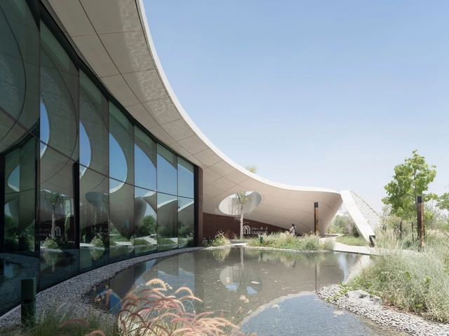 Ghaf Woods Experience Center / AOE + STUDIOI - Exterior Photography, Cultural Architecture