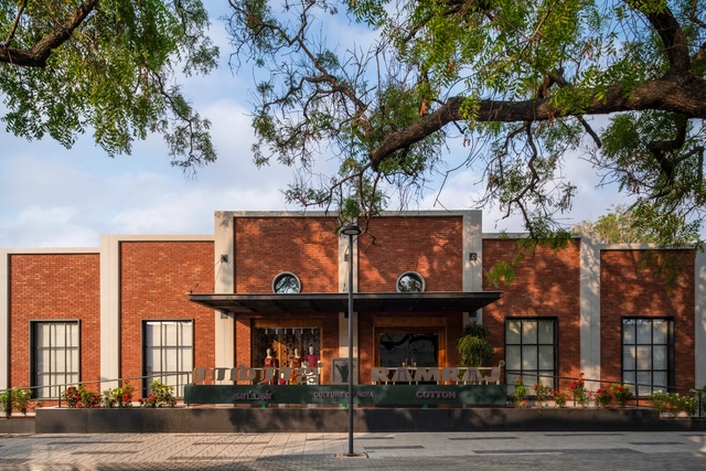 The Lakshmi Mills / Studio Lotus - Exterior Photography, Retail , Courtyard, Door
