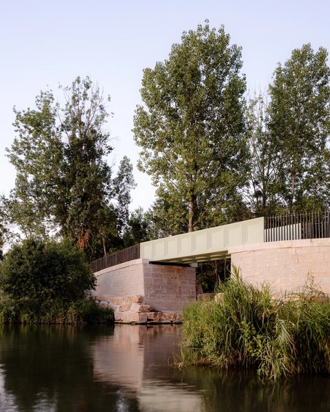 Bois Canal Footbridge / A.TM - Exterior Photography, Pedestrian Bridge