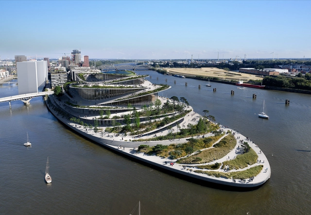 BIG gana el concurso internacional para diseñar la nueva Ópera Estatal de Hamburgo en el paseo marítimo de HafenCity - Imagen Principal