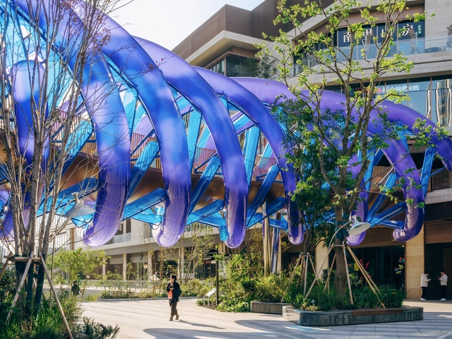 旋膜廊桥 / 众建筑 - 桥梁