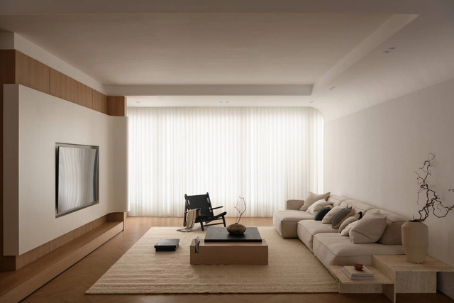 Sorairo Apartment / J HOUS STUDIO - Interior Photography, Apartment Interiors, Lighting, Table