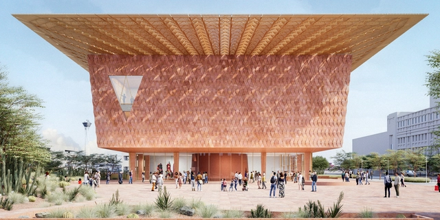 Kéré Architecture and SOM Unveil New Images of the Future Las Vegas Museum of Art - Featured Image